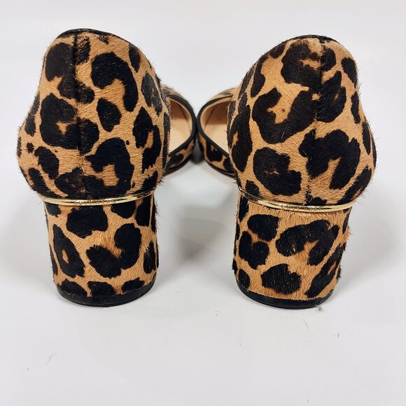 Cole Haan Women's 7 1/2B Leopard Chunky Heel Shoes - Picture 3 of 15